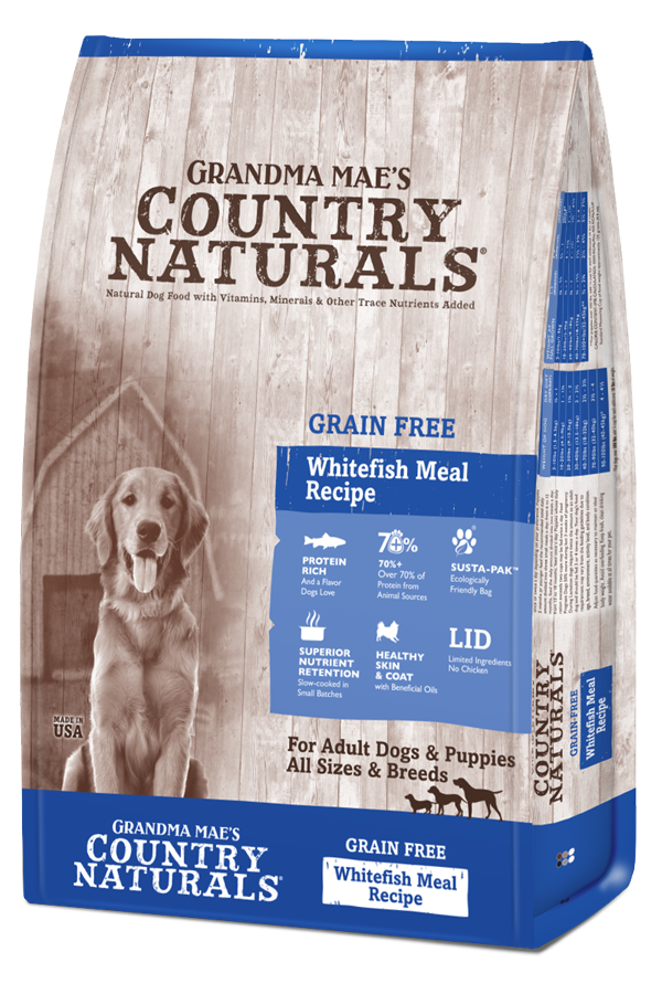 Grandma Mae's Country Naturals Grain Free WhiteFish Dry Food for Dogs