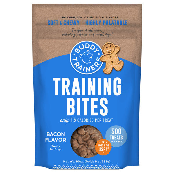 Buddy Biscuits Trainers Training Bites Soft & Chewy Bacon Dog Treats