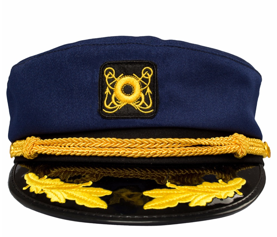 Korean version of retro men and women Navy blue navy cap