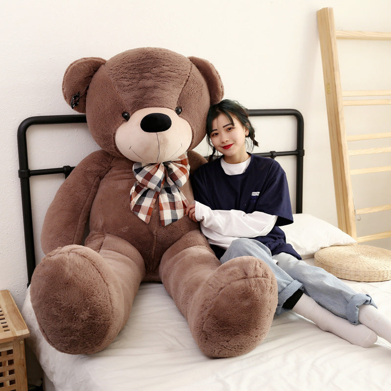 Bow Tie Teddy Bear Doll Custom Plush Toy Large Birthday Gift For Girlfriend Bear Doll