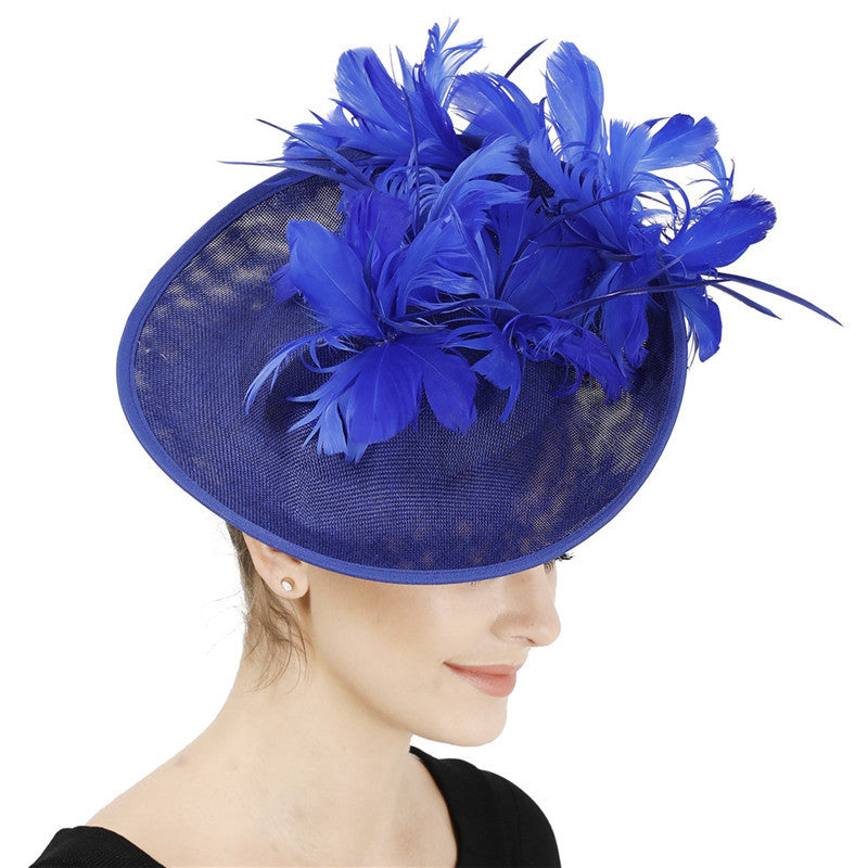 Horse Racing Festival Fashion High-End Top Hat Hair Accessories Aristocratic Ladies Feather Hat Hair Accessories Hairpin