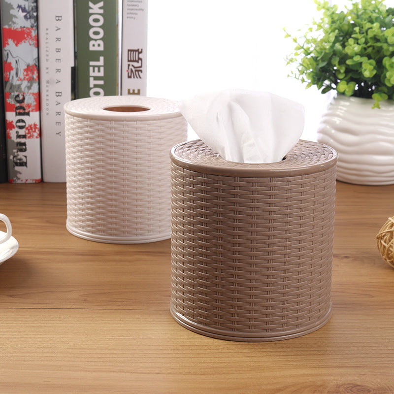 Imitated Rattan Paper Towel Tube Paper Towel Pumping Box Roll Paper Tube