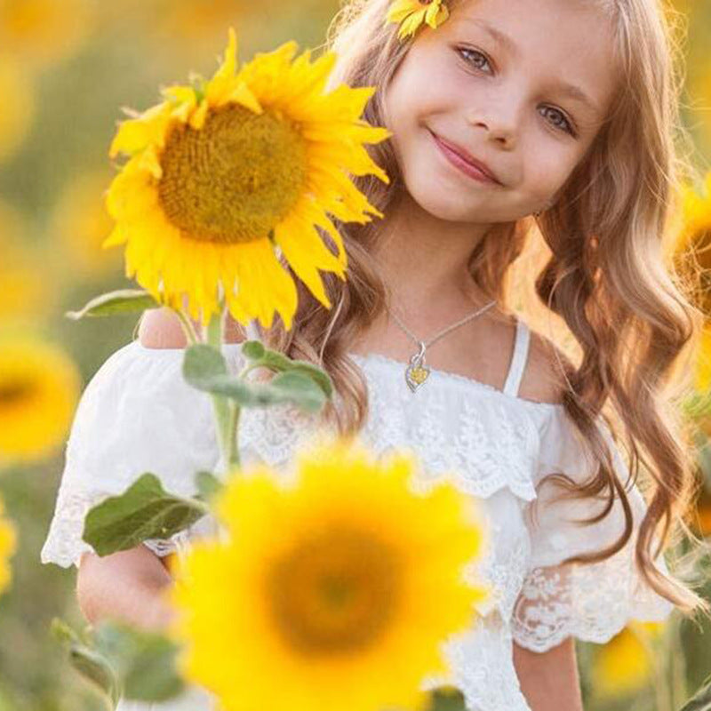 Sunshine Sunflower Pendant