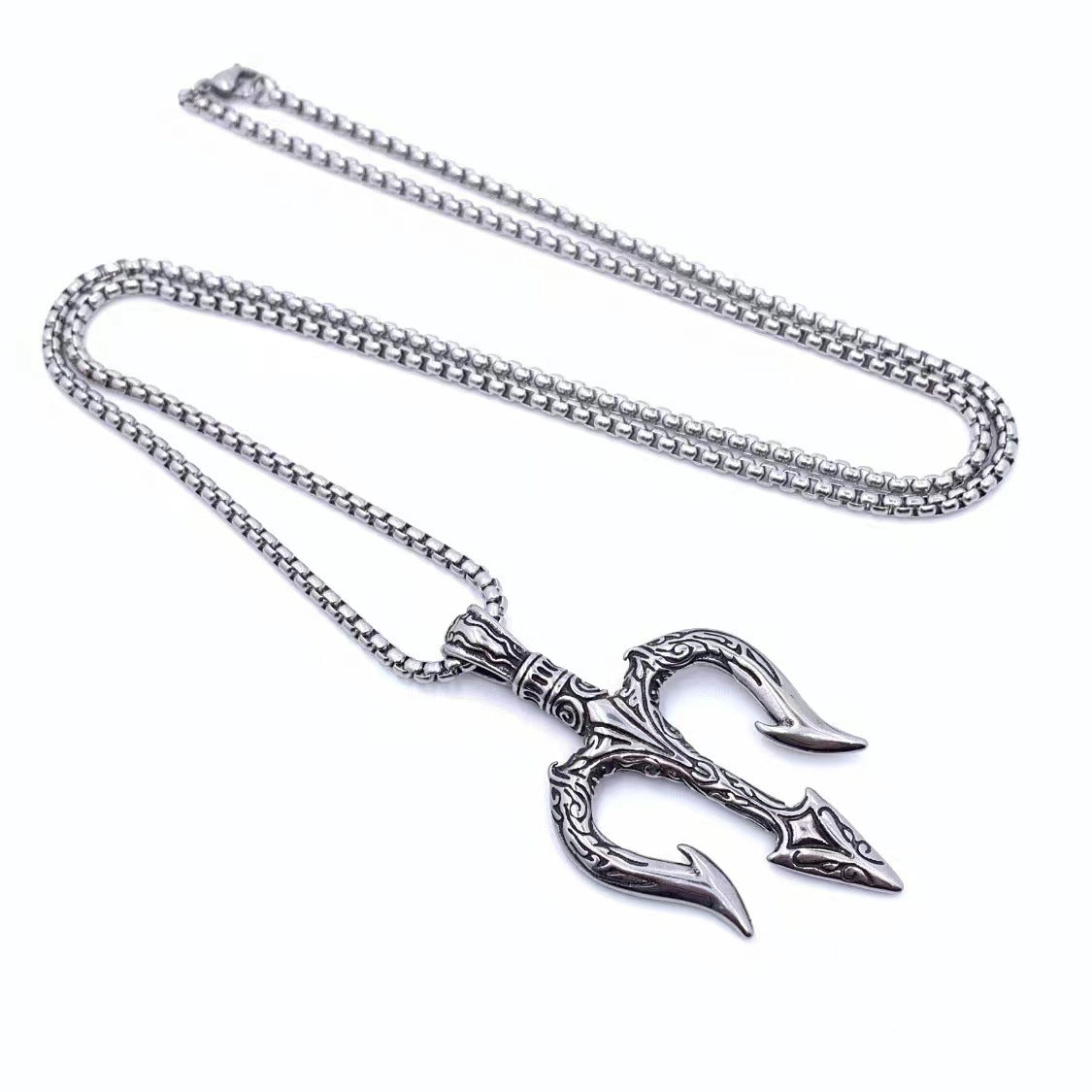 Aquaman Trident Men's Titanium Steel Necklace