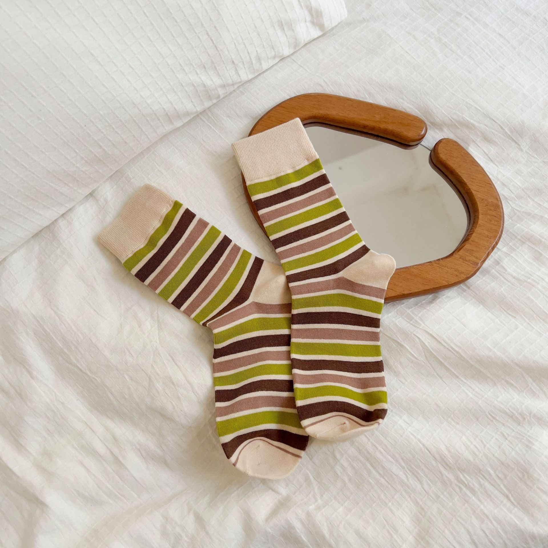 Colourful Striped Socks For Women