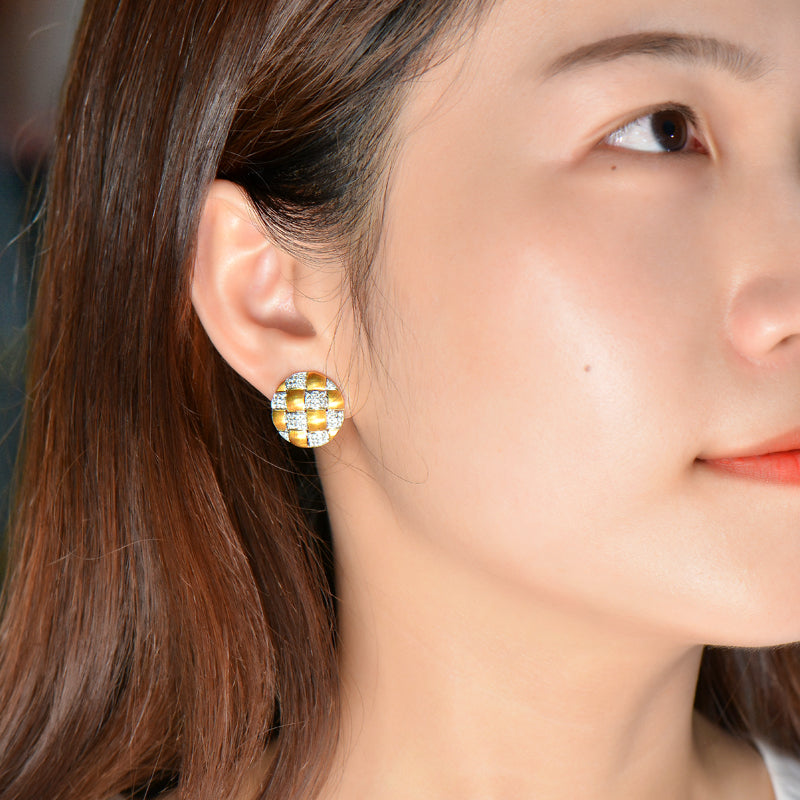 18K Womens Gold Earrings