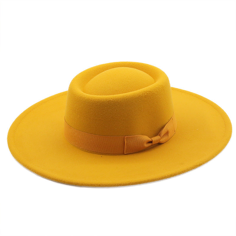 Top Hat Men And Women Concave Black Top Hat Felt Hat