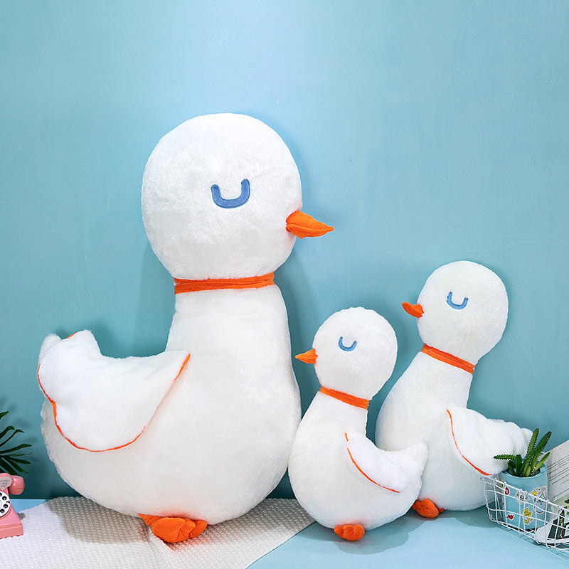 Big White Geese Doll Pillow Plush Toy