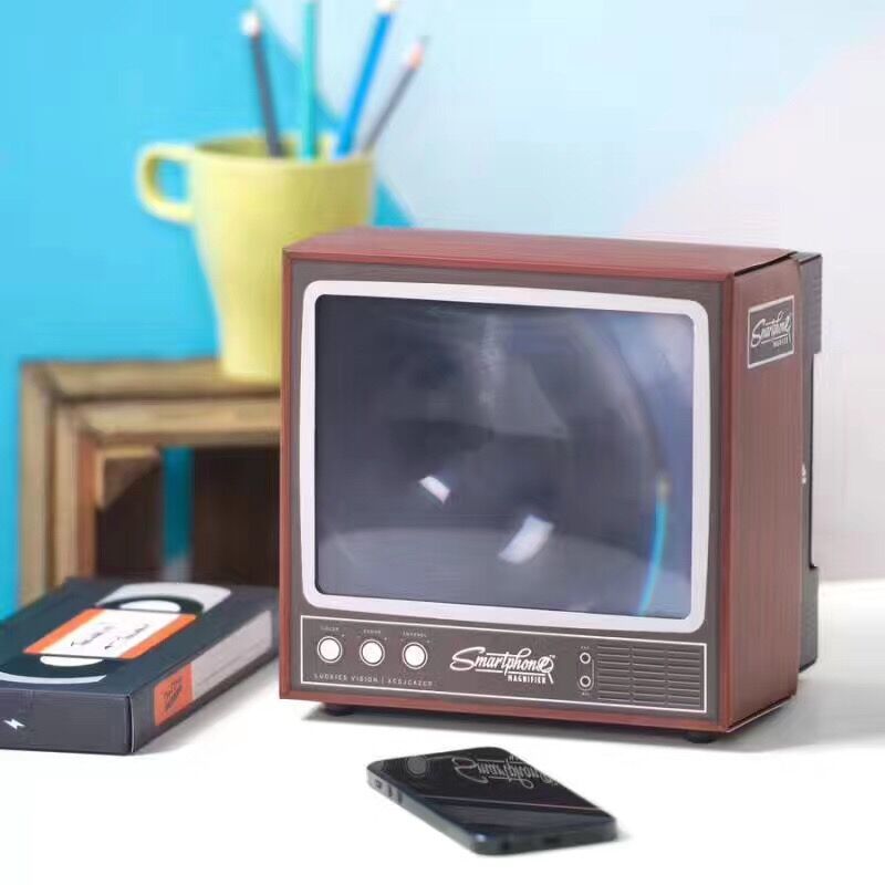 DIY retro TV smart phone magnifying glass mobile phone mini TV