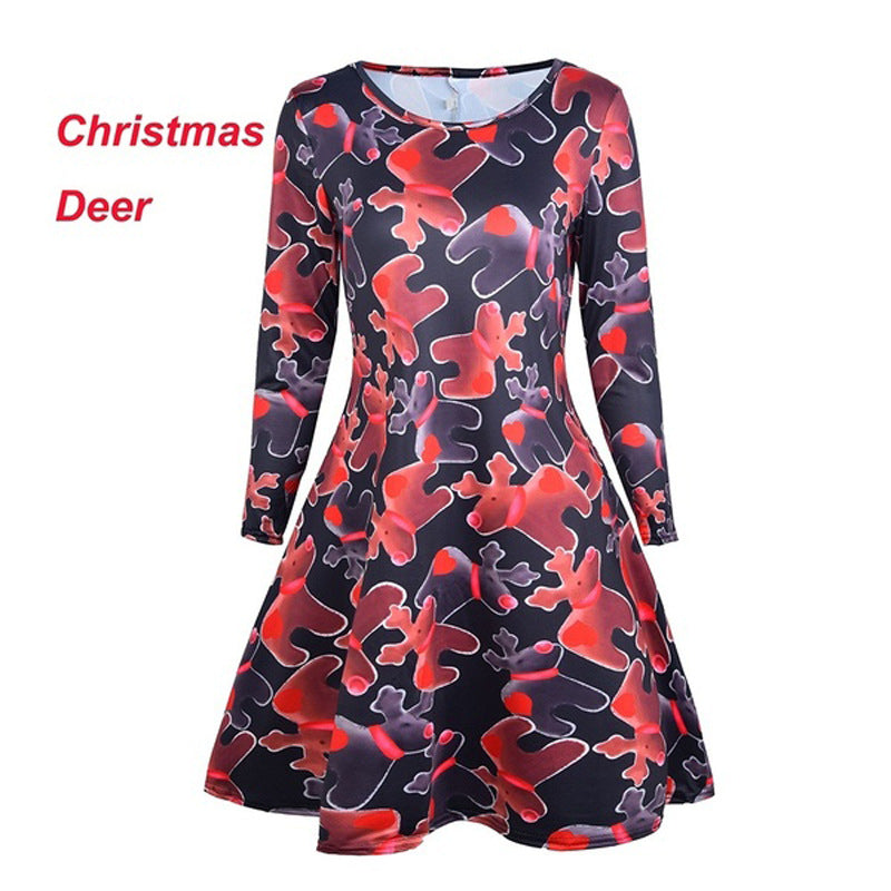 Christmas print dress