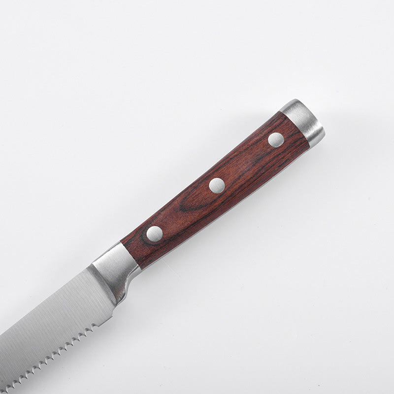Stainless Steel Kitchen Chef Knives Fish Meat Utility Cleaver Knife Furit Vegetable Knife Wooden Handle Cultery Tools
