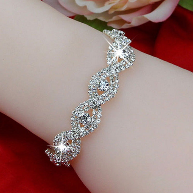 Crystal Bracelet Flash Diamond Bracelet Women's Simple Bracelet