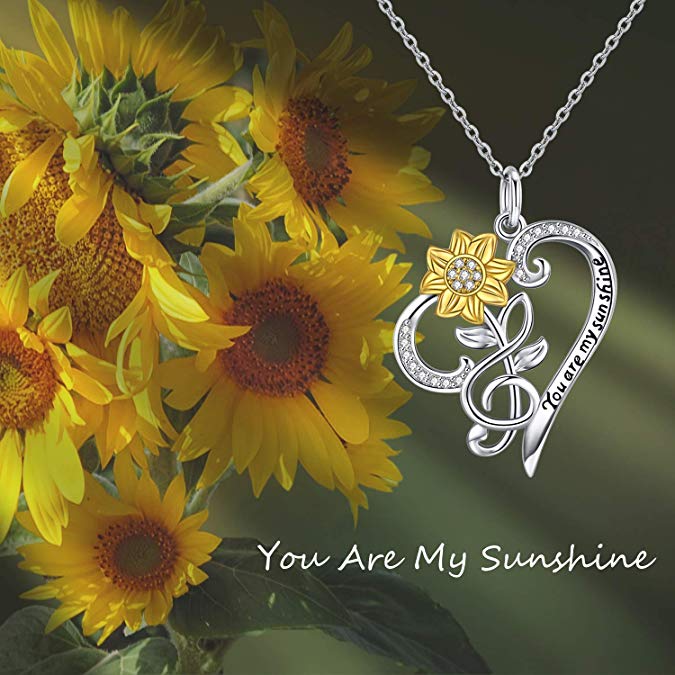 Sunflower Necklace S925 Sterling Silver