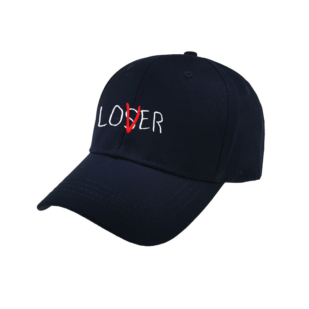 LOSER Letter Embroidery Baseball Hat