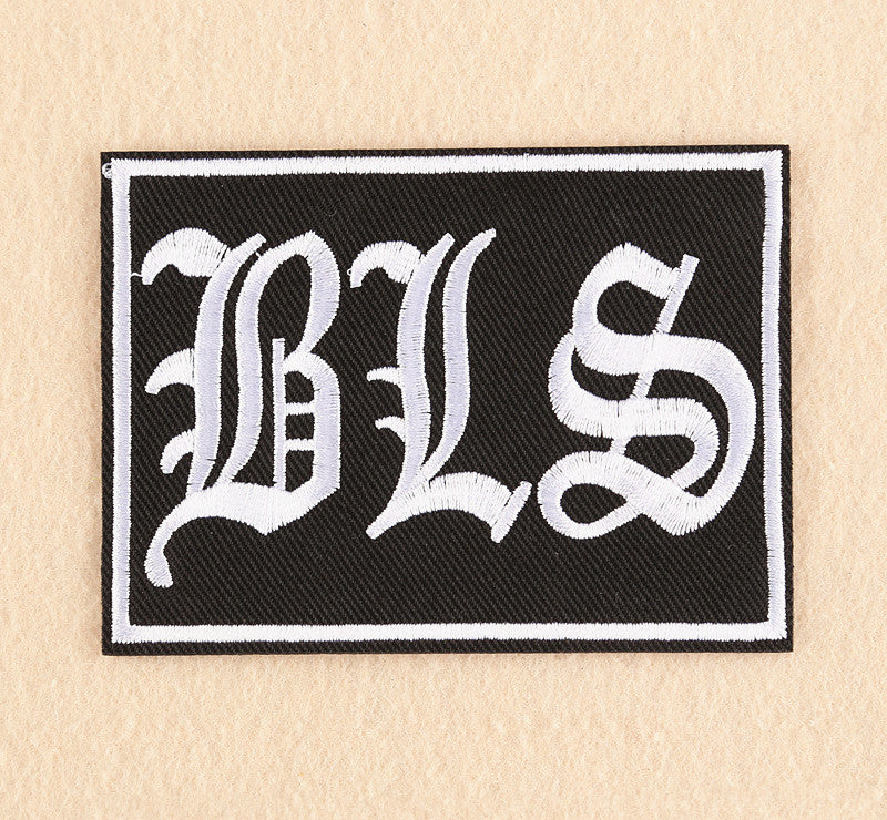 Long and Width Embroidered English Letter Embroidered Patch Apparel Badge