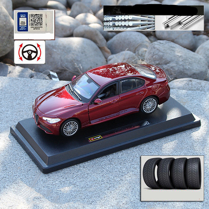 Alfa Romeo Sports Car Toy Simulation Alloy Car Model
