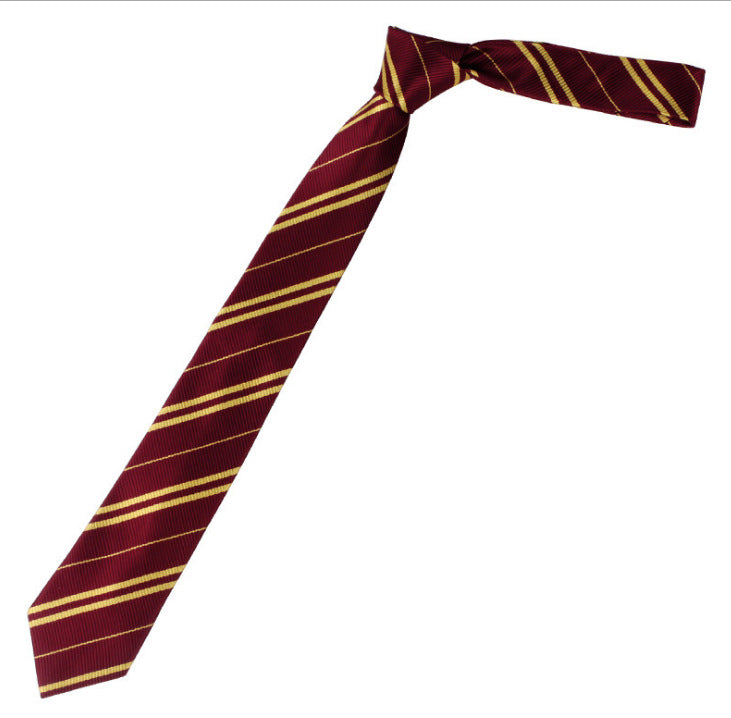 Striped Tie Halloween Cosplay Tie Gryffindor Slytherin Tie