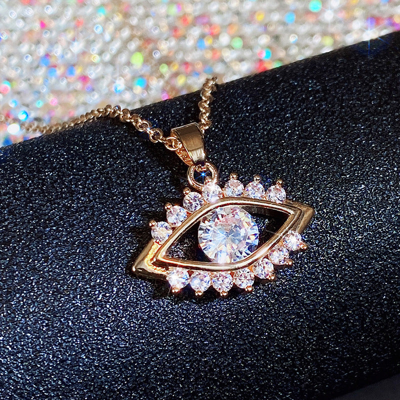 Women's Fashion Devil's Eye Zircon Necklace