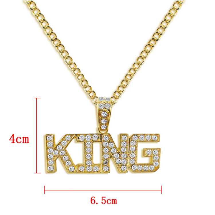 King letter men's Necklace
