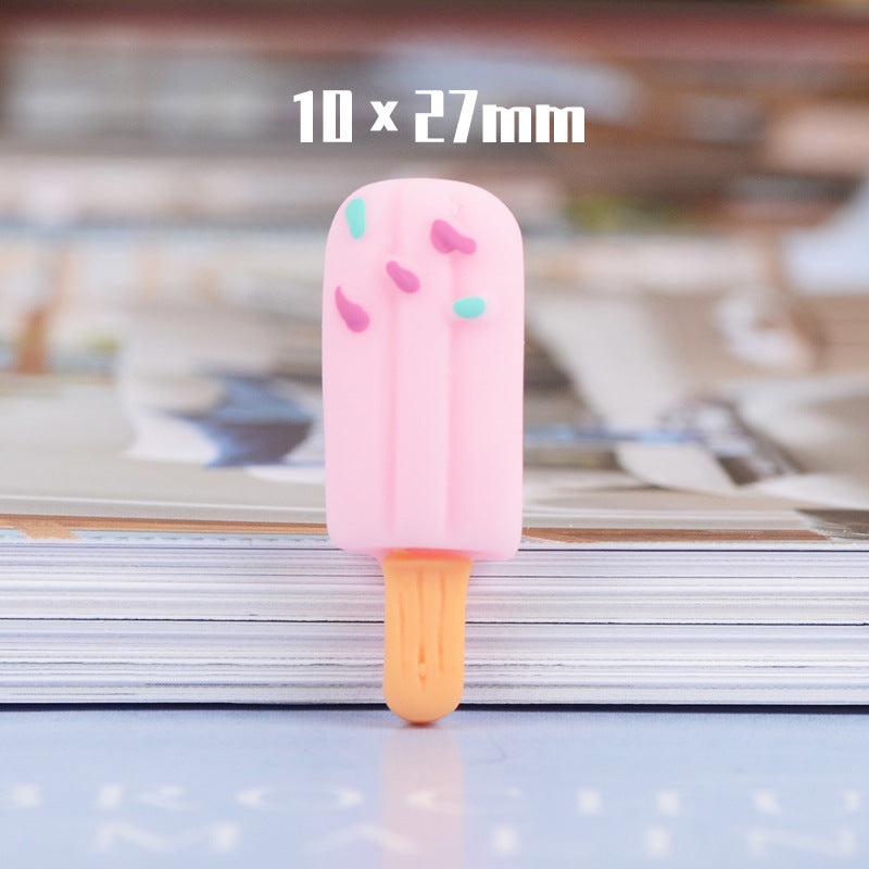 Resin Painted Ice Cream Jewelry Accessories