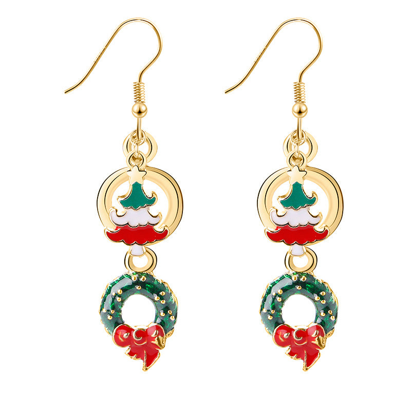 European And American New Jewelry Creative Personality Christmas Eve Christmas Earrings