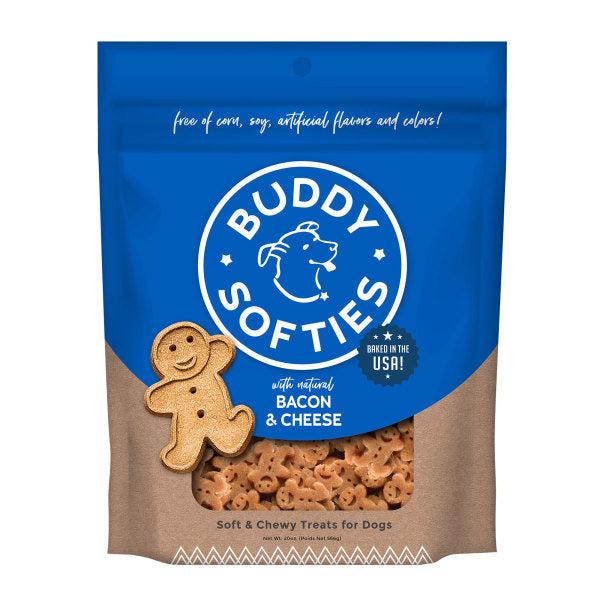 Buddy Biscuits Softies Soft and Chewy Bacon and Cheese Dog Treats