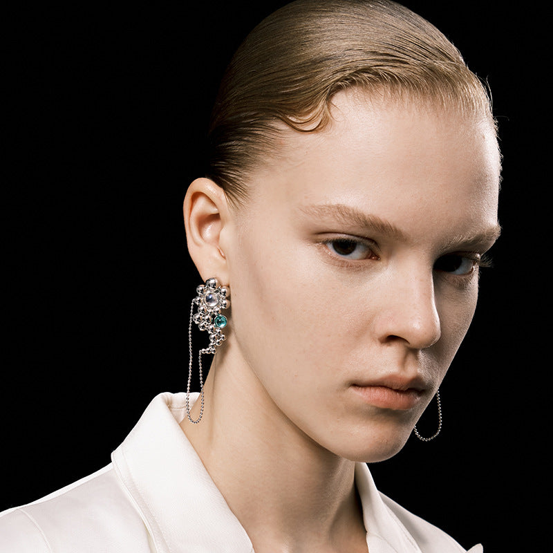 2021 New Sanmiao Earrings Female BUBBLE Series