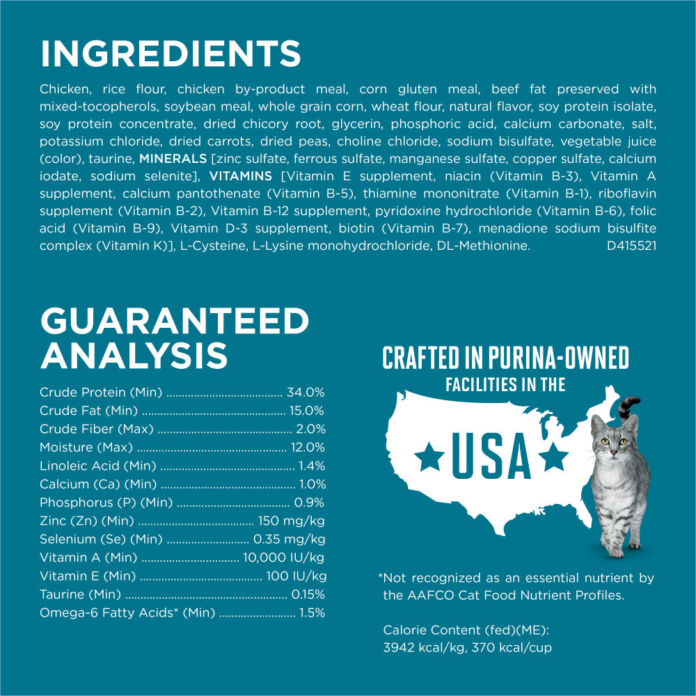Purina ONE Tender Selects Blend Real Chicken Dry Cat Food