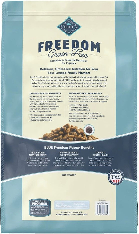 Blue Buffalo Freedom Grain-Free Puppy Chicken Recipe Dry Dog Food