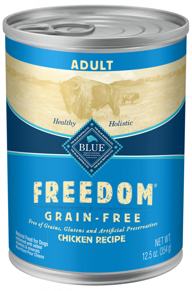 Blue Buffalo Freedom Adult Grain-Free Chicken Recipe Canned Dog Food