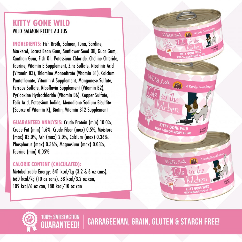 Weruva Cats in the Kitchen Kitty Gone Wild Canned Cat Food
