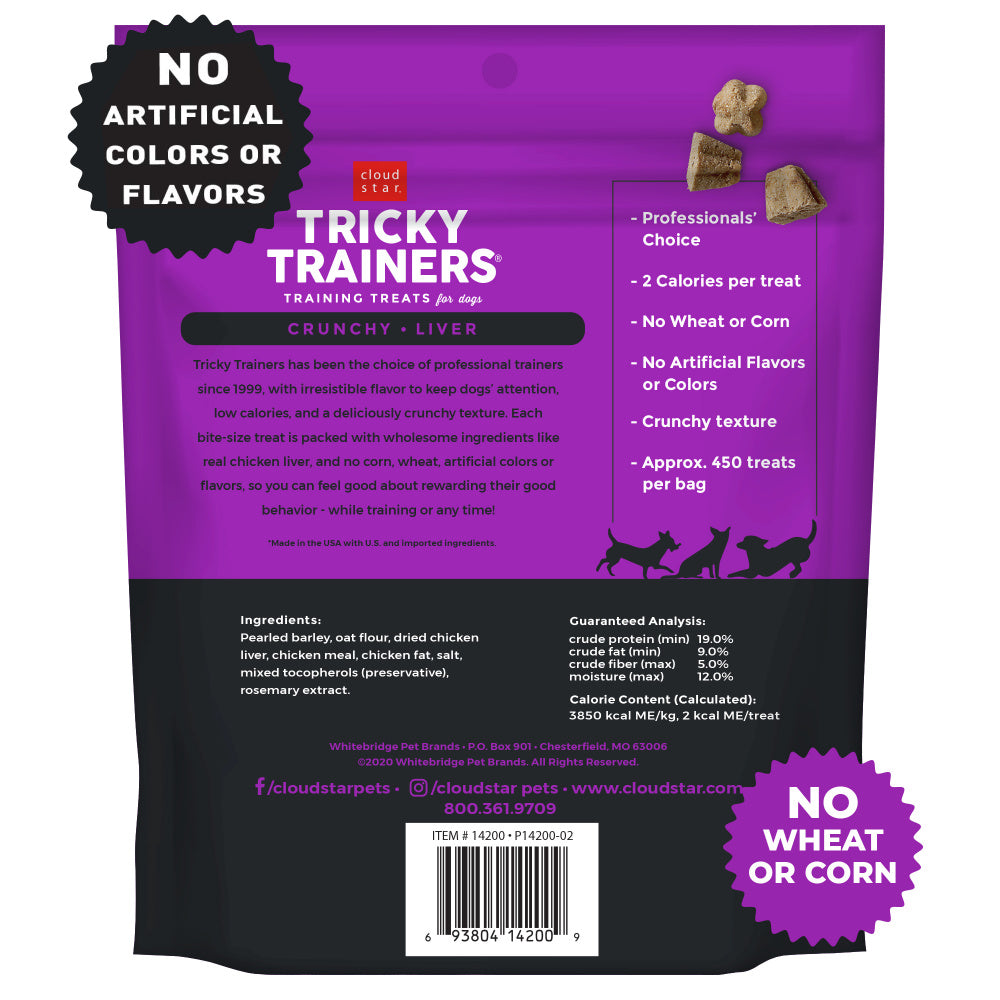 Cloud Star Tricky Trainers Crunchy Liver Dog Treats