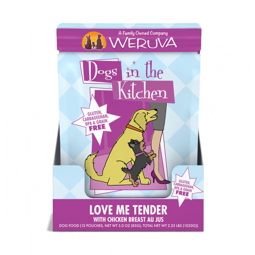 Weruva Dogs in the Kitchen Love Me Tender Grain Free Chicken Dog Food Pouch