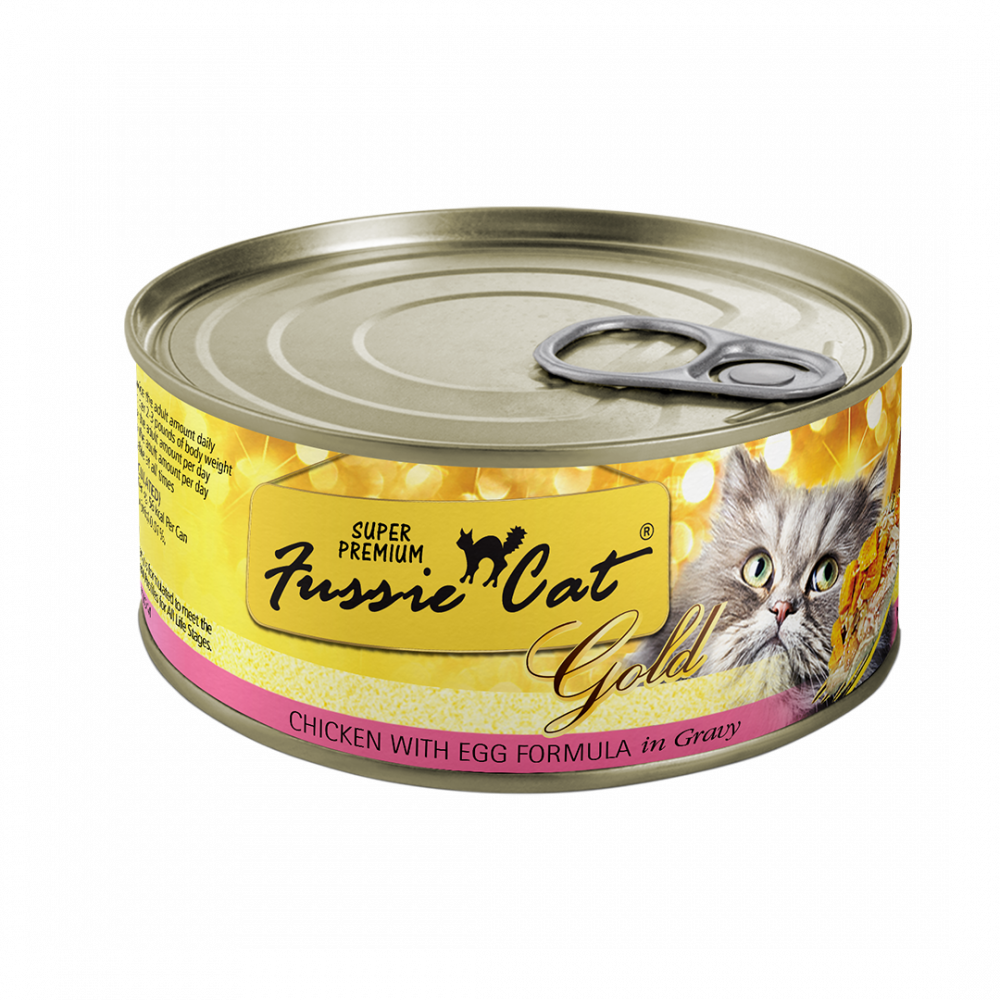 Fussie Cat Super Premium Grain Free Chicken with Egg in Gravy Canned Cat Food