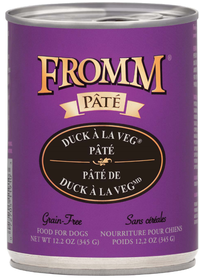 Fromm Duck A La Veg Pate Grain Free Canned Dog Food