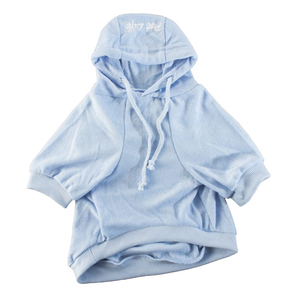 Pet Life Blue French Terry Cotton Dog Hoodie