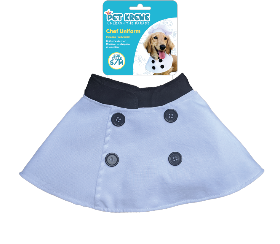 Pet Krewe Chef Uniform Costume for Cats & Dogs