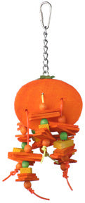 A & E Happy Beaks Small Orange Bird Toy Bird Cage Accessory