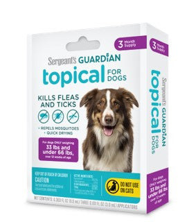 Sergeant's Guardian Flea & Tick Topical for Dogs 3 Count