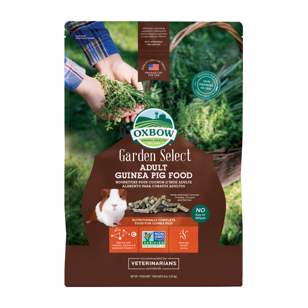 Oxbow Animal Health Garden Select Adult Guinea Pig Food Garden Inspired Recipe for Adult Guinea Pigs
