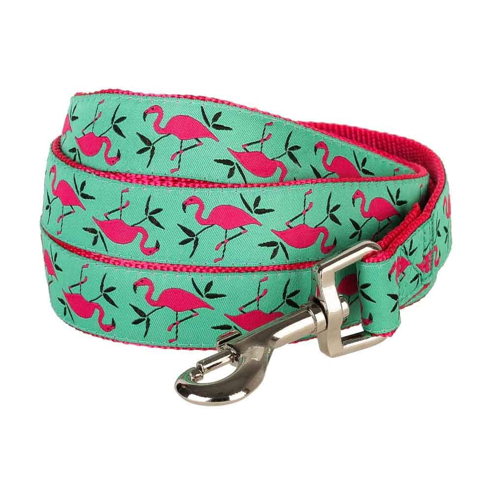 Blueberry Pet Durable Pink Flamingo Light Emerald Dog Leash