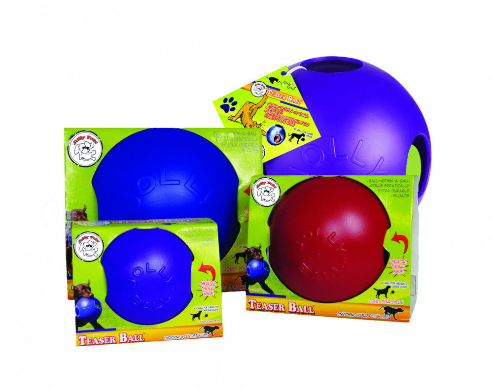 Jolly Pets Teaser Ball Blue Dog Toy