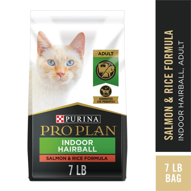 Purina Pro Plan Hairball Management Indoor Salmon and Rice Cat Food