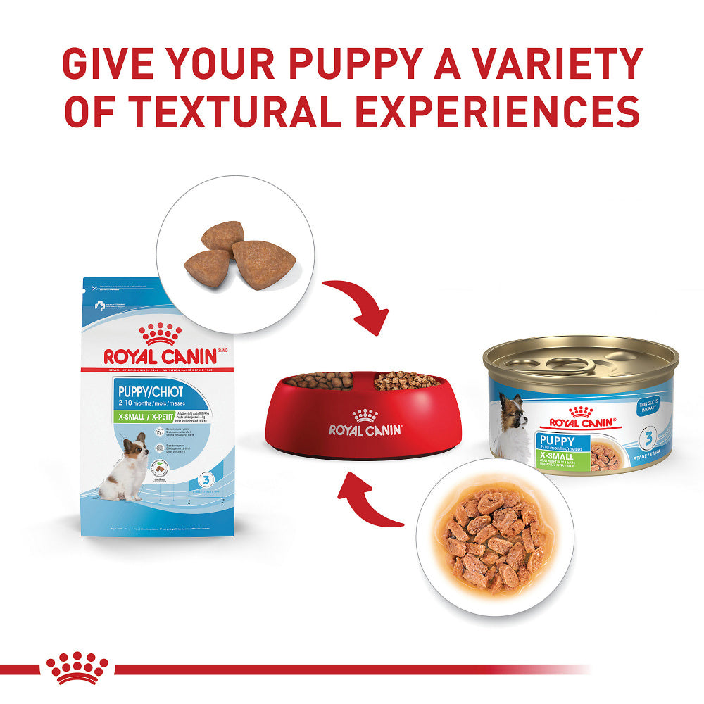 Royal Canin Size Health Nutrition X-Small Puppy Thin Slices in Gravy Wet Dog Food