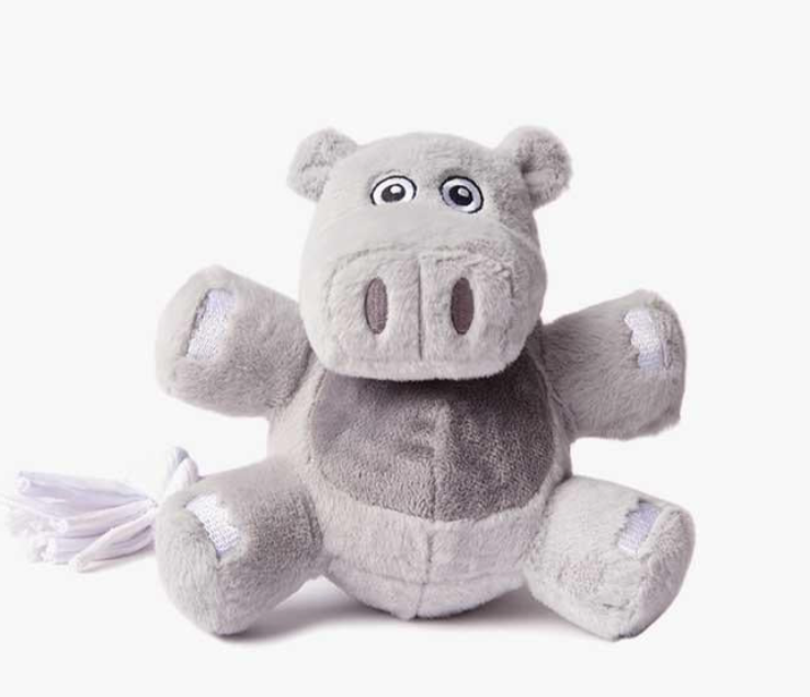 BARK Hangry Hangry Hippo Plush Dog Toy