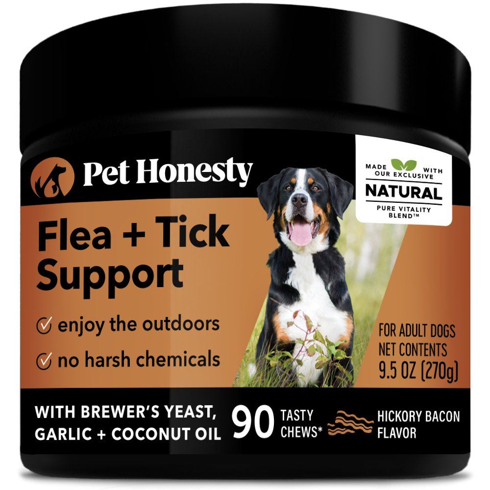 Pet Honesty Dog Flea & Tick Support Soft Chews, Bacon