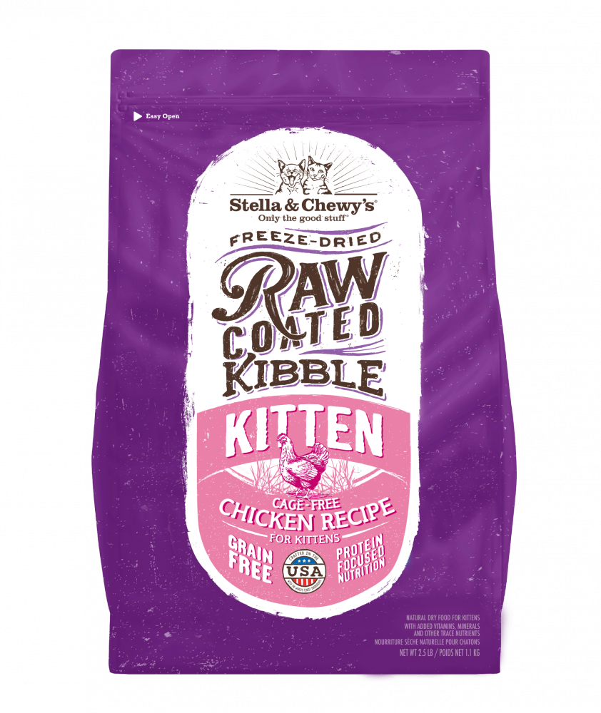 Stella and Chewys Raw Coated Premium Kibble Cat and Kitten Food