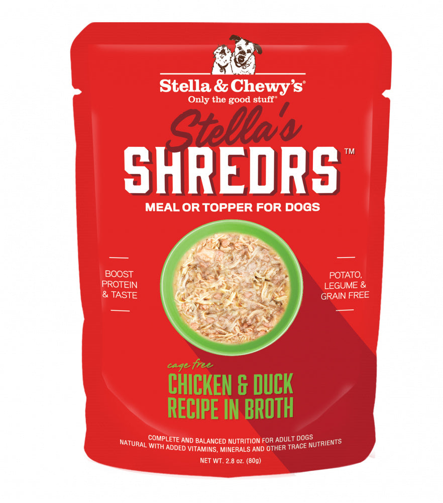 Stella & Chewys Stellas Shredrs Cage Free Chicken and Duck Recipe in Broth