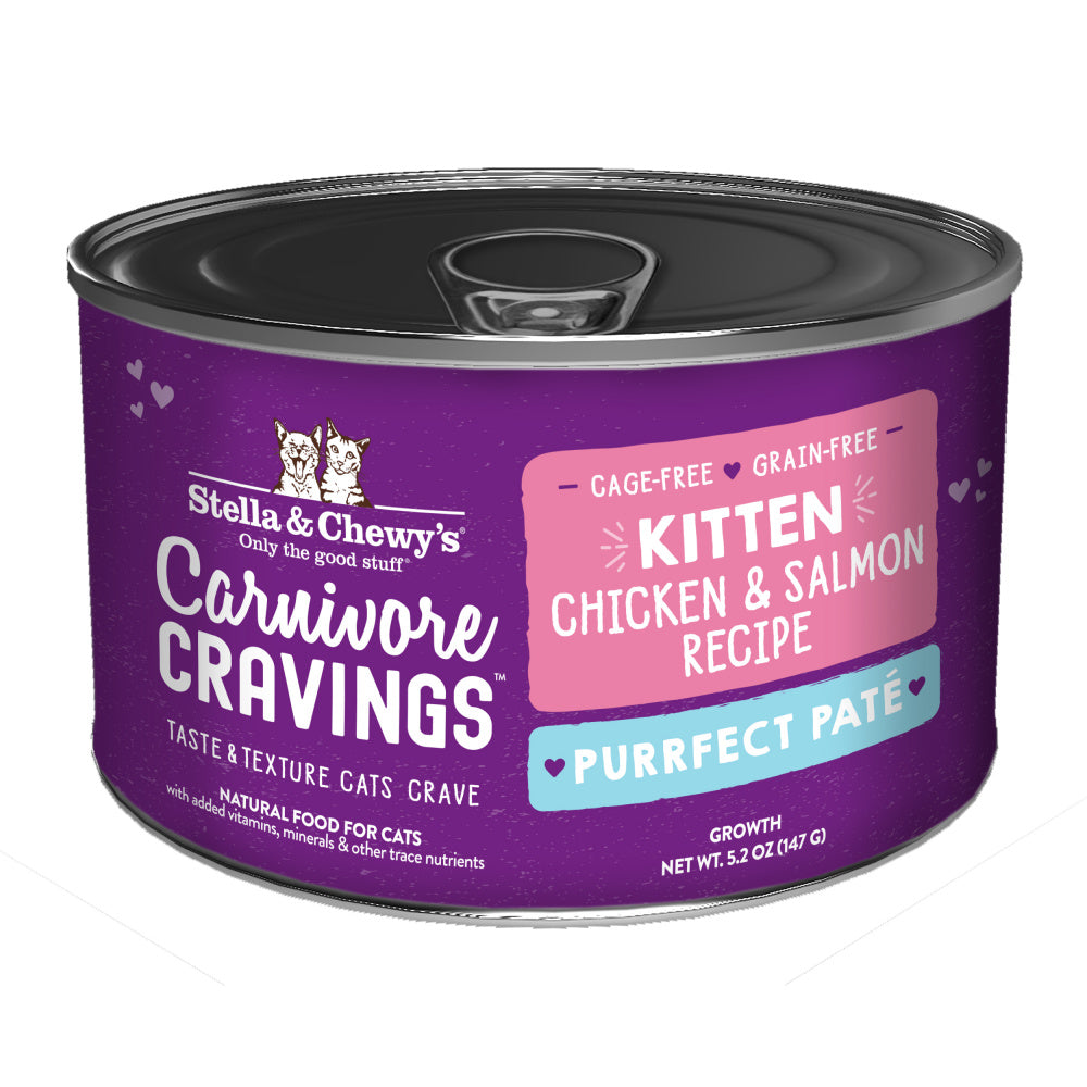 Stella & Chewys Carnivore Cravings Purrfect Chicken and Salmon Pate Can Kitten