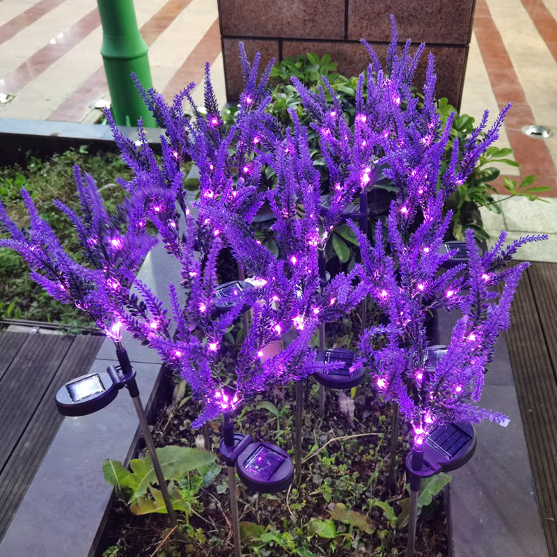 LED Solar Lavender Lamp Outdoor Lawn Landscape